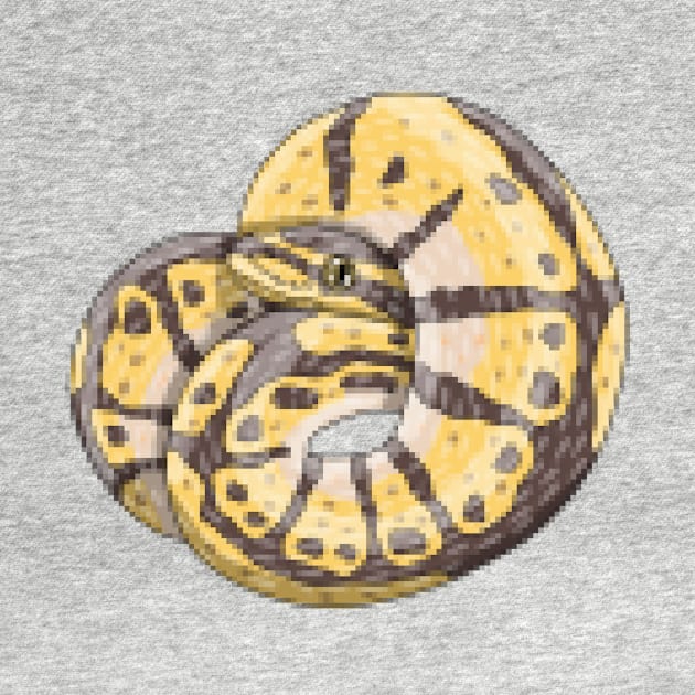 8bit bumblebee ball python by Artbychb